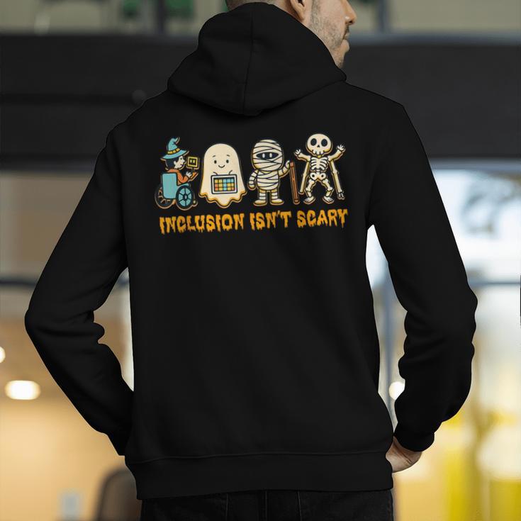 Inclusion Isn't Scary Halloween Sped Teacher Women Men Men's Hoodie Back Print, funny gift