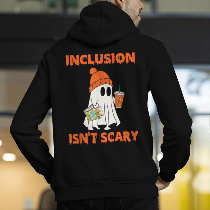 Inclusion Isn't Scary Shirt Halloween SLP Sped Teacher Men's Hoodie Back Print, funny gift Inclusion Isn't Scary Shirt Halloween SLP Sped Teacher Men's Hoodie Back Print, funny gift