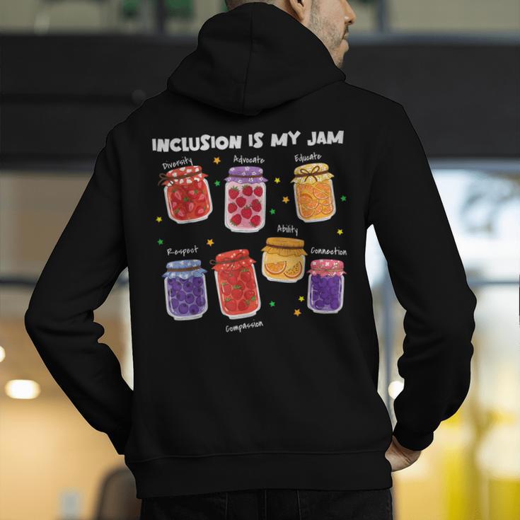 Inclusion Is My Jam Special Education Teacher Para Autism Men's Hoodie Back Print, funny gift Inclusion Is My Jam Special Education Teacher Para Autism Men's Hoodie Back Print, funny gift