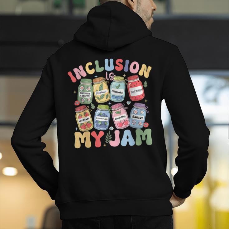 Inclusion Is My Jam SPED Teacher Special Education Life Men's Hoodie Back Print, funny gift Inclusion Is My Jam SPED Teacher Special Education Life Men's Hoodie Back Print, funny gift