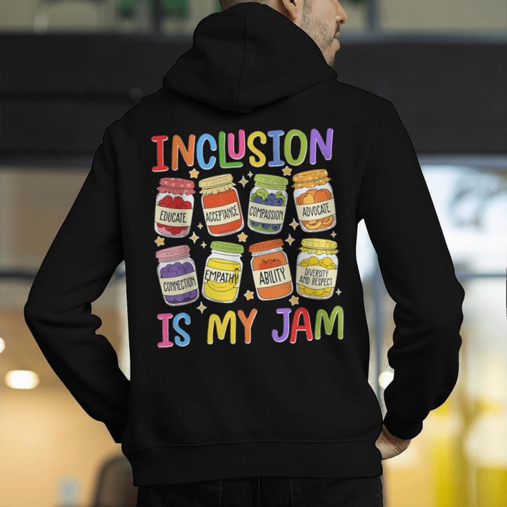 Inclusion Is My Jam SPED Teacher Special Education Teacher Men's Hoodie Back Print, funny gift Inclusion Is My Jam SPED Teacher Special Education Teacher Men's Hoodie Back Print, funny gift