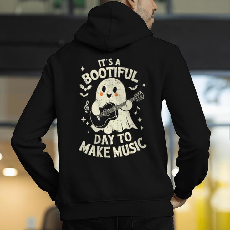 It's A Bootiful Day To Make Music Halloween Music Teacher Men's Hoodie Back Print, funny gift It's A Bootiful Day To Make Music Halloween Music Teacher Men's Hoodie Back Print, funny gift