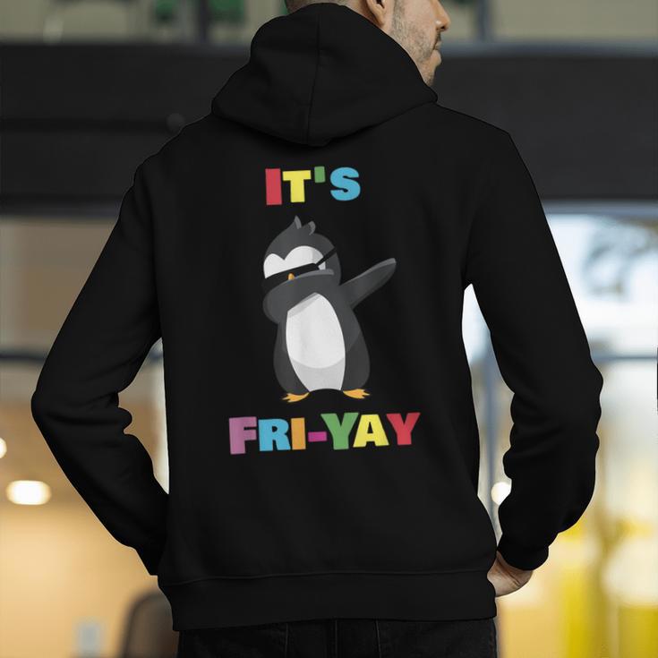 It's Fri-Yay Dabbing Penguin Friday Weekend Teacher Student Men's Hoodie Back Print, funny gift It's Fri-Yay Dabbing Penguin Friday Weekend Teacher Student Men's Hoodie Back Print, funny gift