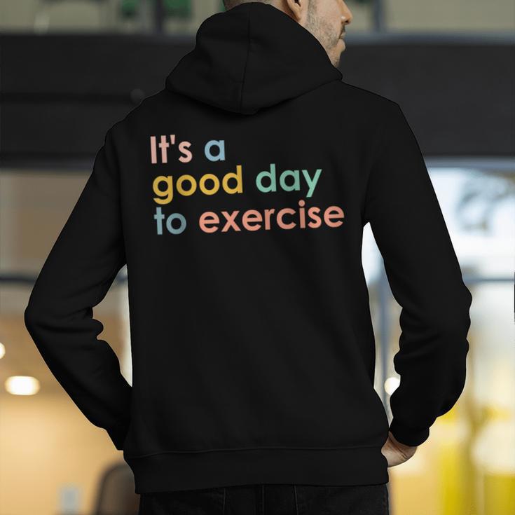 It's A Good Day To Exercise PE Teacher Gym Exercise For Men Women Men's Hoodie Back Print, Pe Teacher Hoodies, funny gift