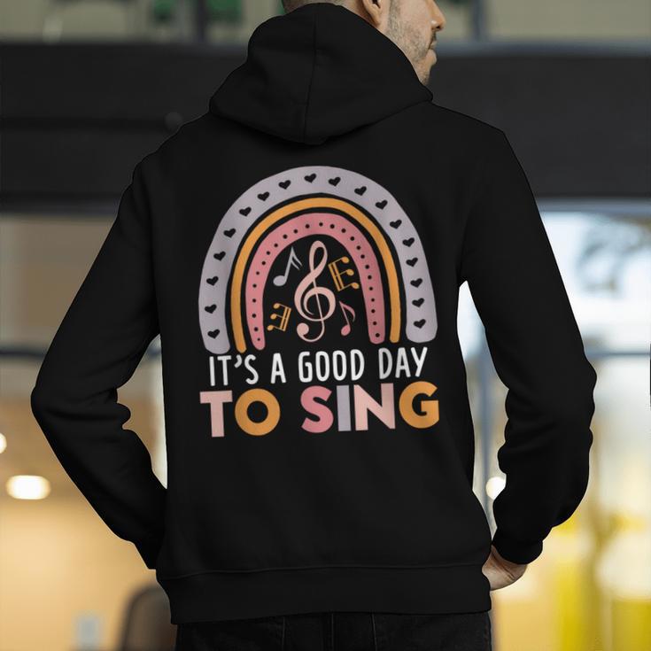 It's A Good Day To Sing Back To School Music Teacher Men's Hoodie Back Print, funny gift It's A Good Day To Sing Back To School Music Teacher Men's Hoodie Back Print, funny gift