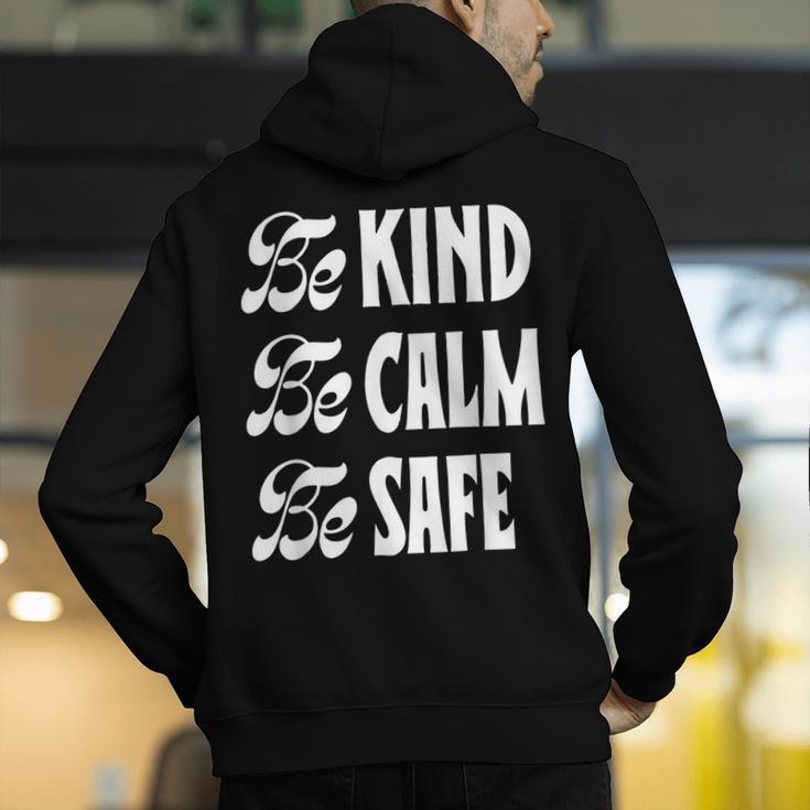 Be Kind Be Calm Be Safe Awareness For Teachers For Men Women Kids Men's Hoodie Back Print, funny gift Be Kind Be Calm Be Safe Awareness For Teachers For Men Women Kids Men's Hoodie Back Print, funny gift