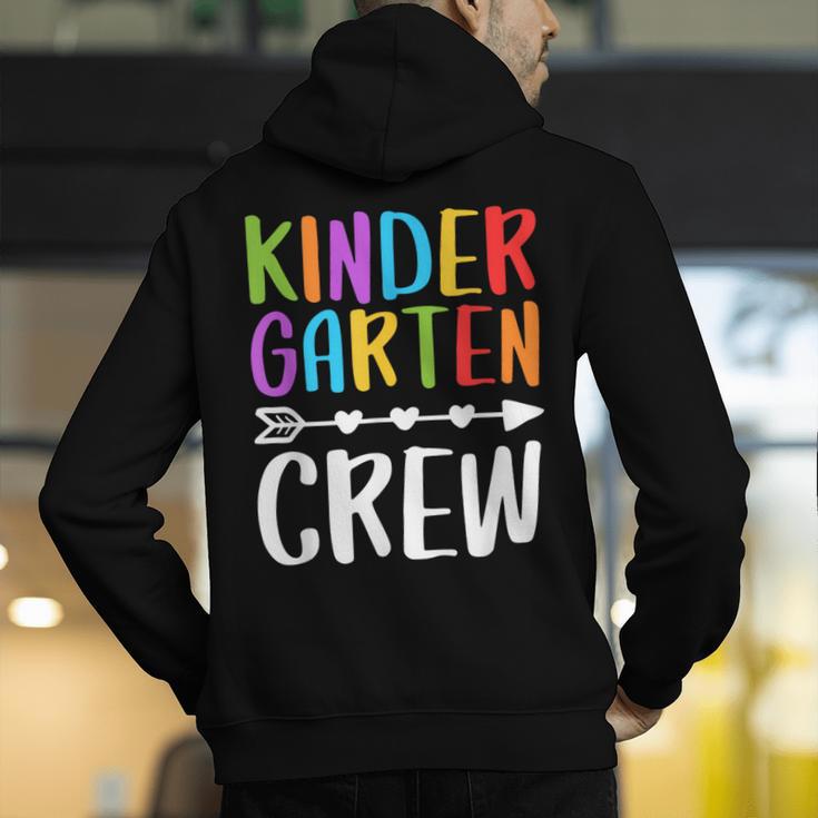 Kindergarten Crew Shirt Kinder Crew Teacher Boy Girl Men's Hoodie Back Print, funny gift