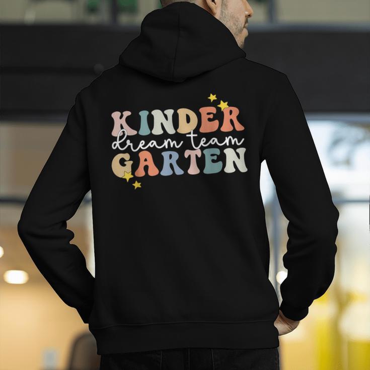 Kindergarten Dream Team Teacher Back To School Men's Hoodie Back Print, funny gift Kindergarten Dream Team Teacher Back To School Men's Hoodie Back Print, funny gift