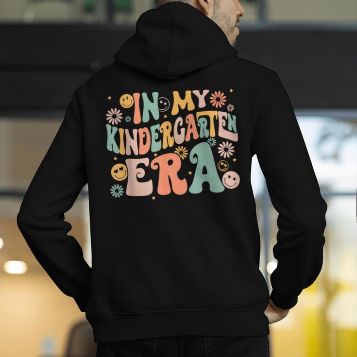 In My Kindergarten Era Retro Back To School Teacher Student Men's Hoodie Back Print, funny gift