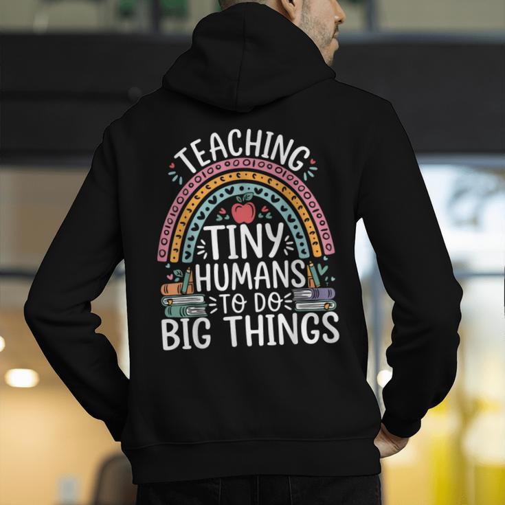 Kindergarten Teacher Tiny Humans Pre-School Teacher Men's Hoodie Back Print, funny gift Kindergarten Teacher Tiny Humans Pre-School Teacher Men's Hoodie Back Print, funny gift