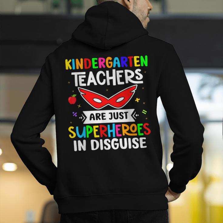 Kindergarten Teachers Are Just Superheroes In Disguise Men's Hoodie Back Print, funny gift Kindergarten Teachers Are Just Superheroes In Disguise Men's Hoodie Back Print, funny gift
