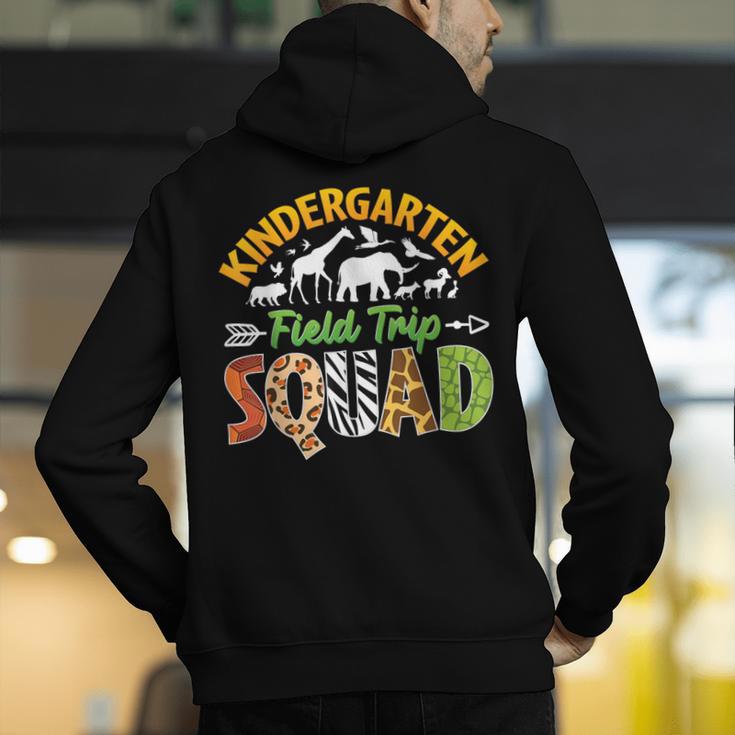 Kindergarten Zoo Field Trip Squad Matching Teacher Students Men's Hoodie Back Print, funny gift Kindergarten Zoo Field Trip Squad Matching Teacher Students Men's Hoodie Back Print, funny gift