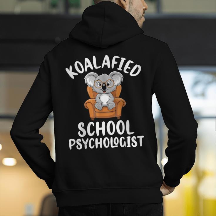 Koalafied School Psychologist Koala Lover Psychology Teacher Men's Hoodie Back Print, funny gift Koalafied School Psychologist Koala Lover Psychology Teacher Men's Hoodie Back Print, funny gift