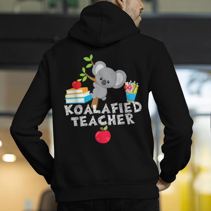 Koalafied Teacher Proud School Teacher Koala Cute T-Shirt Men's Hoodie Back Print, funny gift Koalafied Teacher Proud School Teacher Koala Cute T-Shirt Men's Hoodie Back Print, funny gift