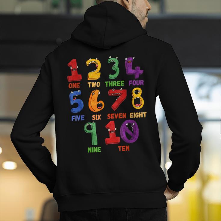 Learning Math Numbers Counting Back To School Teacher For Men Women Girls Kids Men's Hoodie Back Print, funny gift Learning Math Numbers Counting Back To School Teacher For Men Women Girls Kids Men's Hoodie Back Print, funny gift