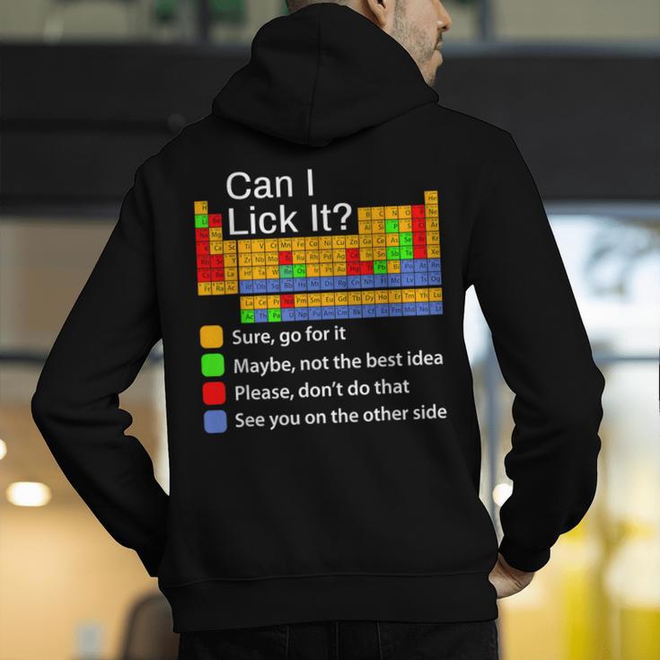 Can I Lick It Periodic Table Chemistry Teachers Men's Hoodie Back Print, funny gift Can I Lick It Periodic Table Chemistry Teachers Men's Hoodie Back Print, funny gift