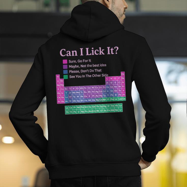 Can I Lick It Periodic Table Teacher Student Kids Men's Hoodie Back Print, funny gift Can I Lick It Periodic Table Teacher Student Kids Men's Hoodie Back Print, funny gift