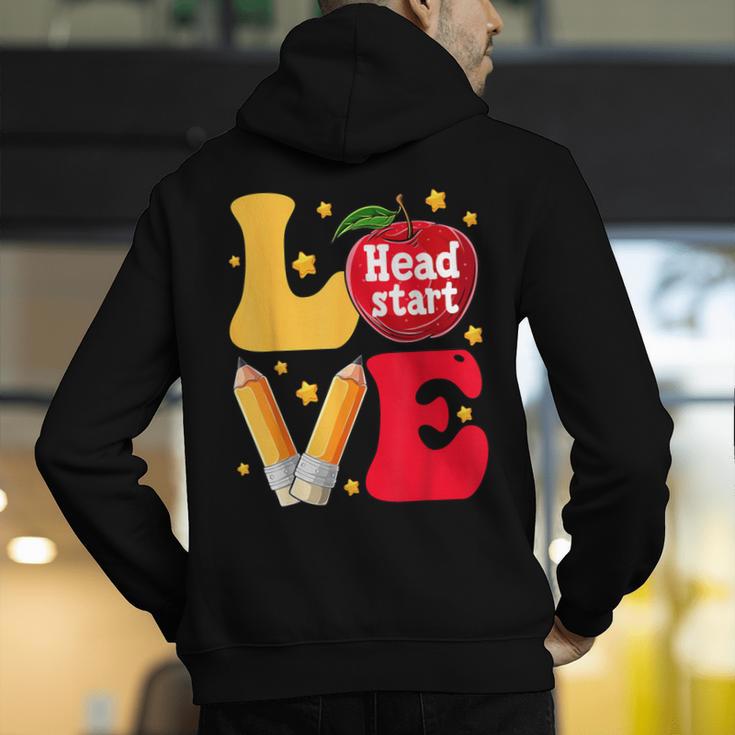 Love Headstart Head Start Teachers First Day Of School Men's Hoodie Back Print, funny gift Love Headstart Head Start Teachers First Day Of School Men's Hoodie Back Print, funny gift