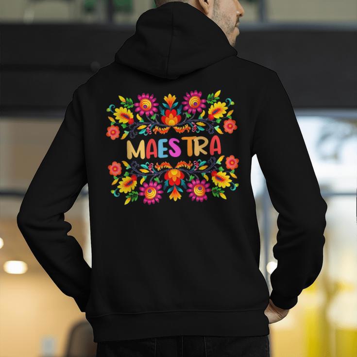 Maestra Cinco De Mayo Spanish Mexican Teacher Men's Hoodie Back Print, funny gift Maestra Cinco De Mayo Spanish Mexican Teacher Men's Hoodie Back Print, funny gift