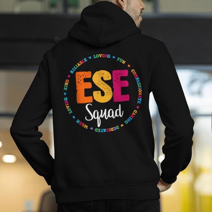 Matching ESE Squad First Last Day Team Teacher Student Tribe Men's Hoodie Back Print, funny gift Matching ESE Squad First Last Day Team Teacher Student Tribe Men's Hoodie Back Print, funny gift