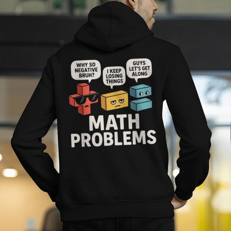 Math Problems Symbols Teacher Back To School Girl Boy Men's Hoodie Back Print, funny gift Math Problems Symbols Teacher Back To School Girl Boy Men's Hoodie Back Print, funny gift
