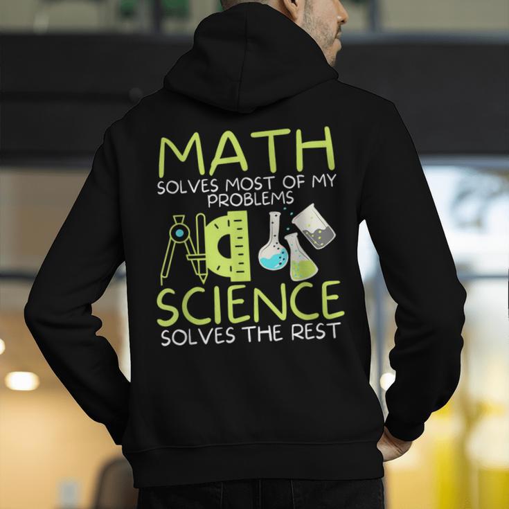 Math Solves Most Of My Problems Science Math Science Teacher Men's Hoodie Back Print, Science Teacher Hoodies, funny gift Math Solves Most Of My Problems Science Math Science Teacher Men's Hoodie Back Print, Science Teacher Hoodies, funny gift