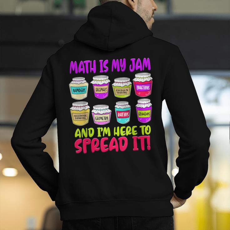 Math Teacher My Jam Here To Spread Mathematics Humor Men's Hoodie Back Print, funny gift Math Teacher My Jam Here To Spread Mathematics Humor Men's Hoodie Back Print, funny gift