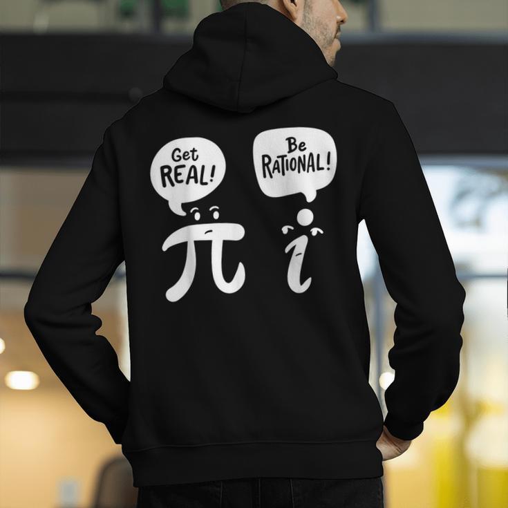 Math Teacher Math Student Be Real Get Rational Men's Hoodie Back Print, funny gift Math Teacher Math Student Be Real Get Rational Men's Hoodie Back Print, funny gift