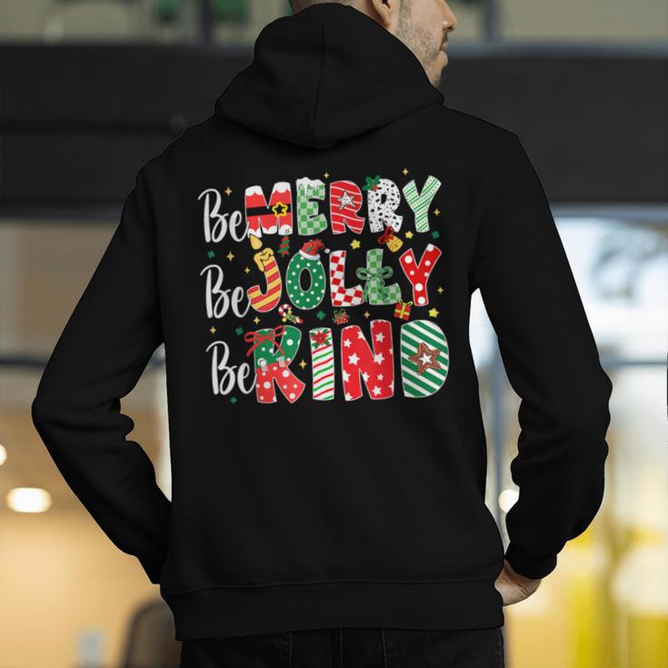 Be Merry Be Jolly Be Kind Merry Christmas Teacher Xmas PJs Men's Hoodie Back Print, funny gift Be Merry Be Jolly Be Kind Merry Christmas Teacher Xmas PJs Men's Hoodie Back Print, funny gift