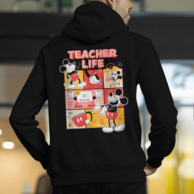 Mickey Mouse Teacher Life Men's Hoodie Back Print, funny gift Mickey Mouse Teacher Life Men's Hoodie Back Print, funny gift