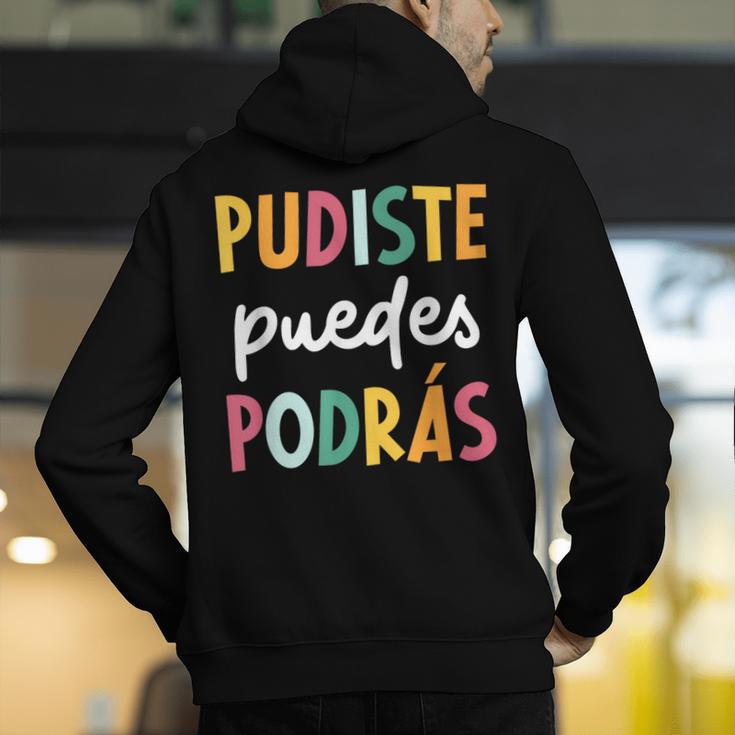 Multilingual Hispanic Heritage Spanish Teacher Maestra Men's Hoodie Back Print, funny gift Multilingual Hispanic Heritage Spanish Teacher Maestra Men's Hoodie Back Print, funny gift