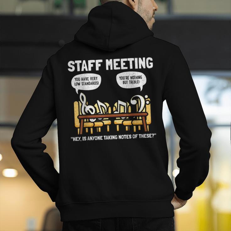 Music Theory Musician Music Teacher Musical Notes For Men Women Girls Kids Men's Hoodie Back Print, funny gift