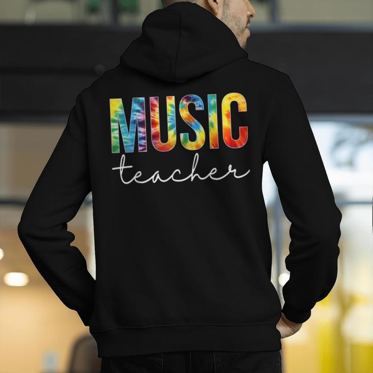 Music Teacher Tie Dye Appreciation Day Hello Back To School Men Women Men's Hoodie Back Print, funny gift Music Teacher Tie Dye Appreciation Day Hello Back To School Men Women Men's Hoodie Back Print, funny gift