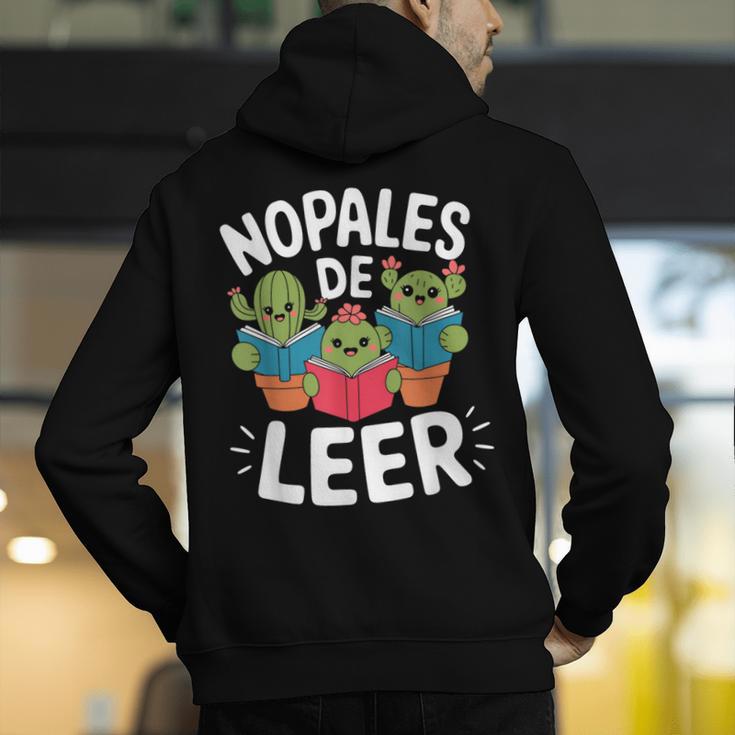 Nopales De Leer Bilingual Teacher Maestra Spanish Teacher Men's Hoodie Back Print, funny gift Nopales De Leer Bilingual Teacher Maestra Spanish Teacher Men's Hoodie Back Print, funny gift