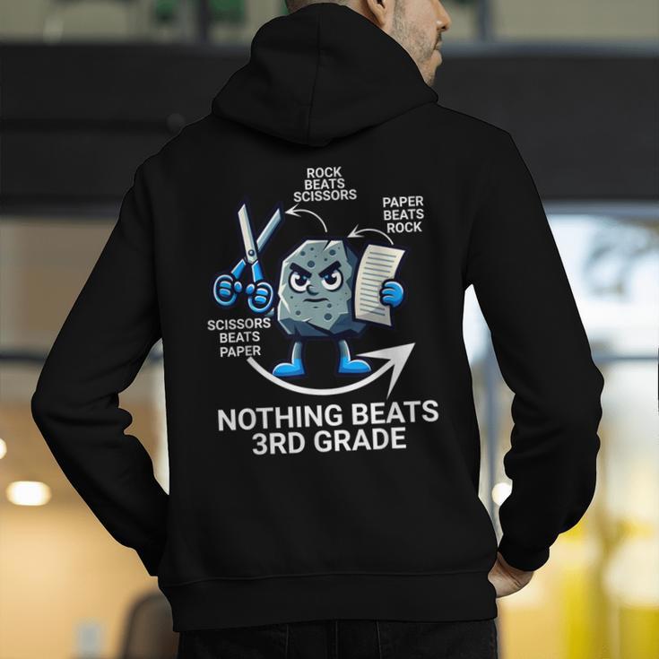 Nothing Beats 3rd Grade Back To School Kids Teachers Men's Hoodie Back Print, funny gift