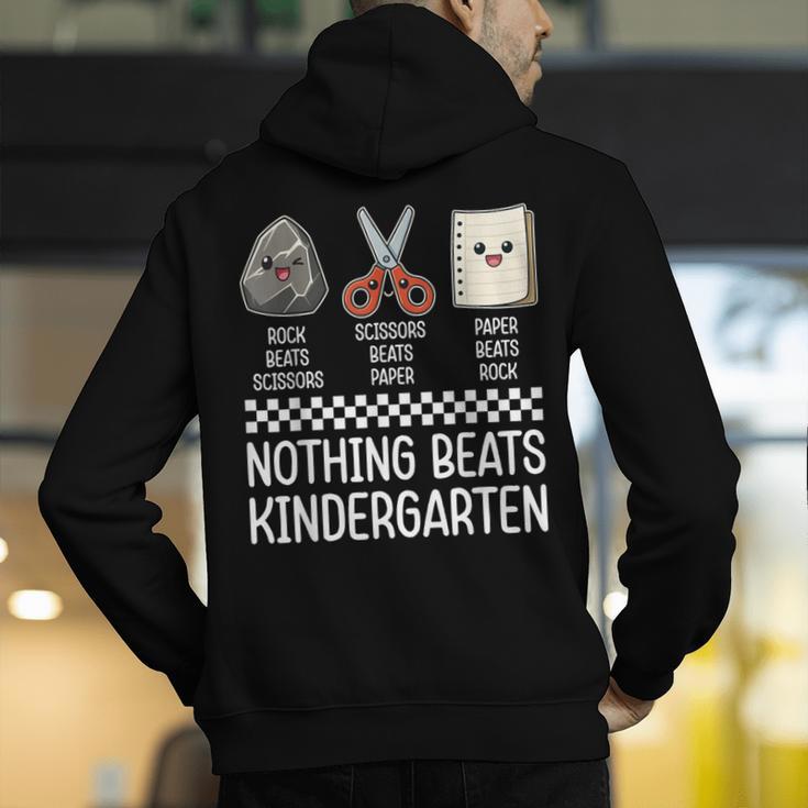 Nothing Beats Kindergarten Back To School Kids Teacher Men's Hoodie Back Print, funny gift Nothing Beats Kindergarten Back To School Kids Teacher Men's Hoodie Back Print, funny gift