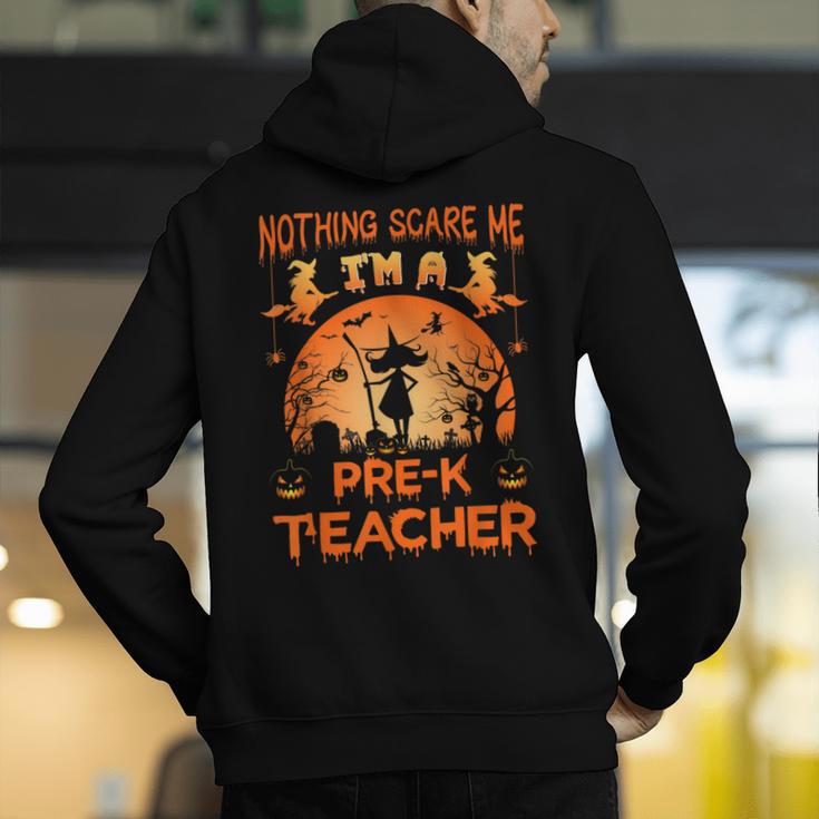 Nothing Scare Me I'm a Pre-k Teacher Matching Halloween For Men Women Men's Hoodie Back Print, funny gift Nothing Scare Me I'm a Pre-k Teacher Matching Halloween For Men Women Men's Hoodie Back Print, funny gift