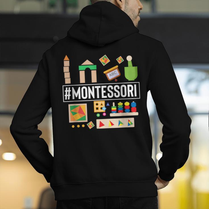 Novelty Montessori Studying Learning Schooling Teacher Love For Men Women Men's Hoodie Back Print, funny gift Novelty Montessori Studying Learning Schooling Teacher Love For Men Women Men's Hoodie Back Print, funny gift