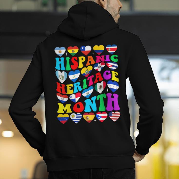 Hispanic Heritage Month 2025 Latino Puerto Rico Teacher Kids Men's Hoodie Back Print, funny gift Hispanic Heritage Month 2025 Latino Puerto Rico Teacher Kids Men's Hoodie Back Print, funny gift