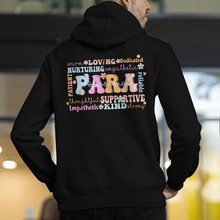 Paraprofessional Back To School Paraeducator Para Teacher Men's Hoodie Back Print, funny gift Paraprofessional Back To School Paraeducator Para Teacher Men's Hoodie Back Print, funny gift