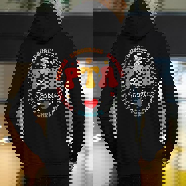 Parents Teacher Association Team Supporter PTA Treasurer For Men Women Girls Kids Men&#x27;s Hoodie Back Print, funny gift