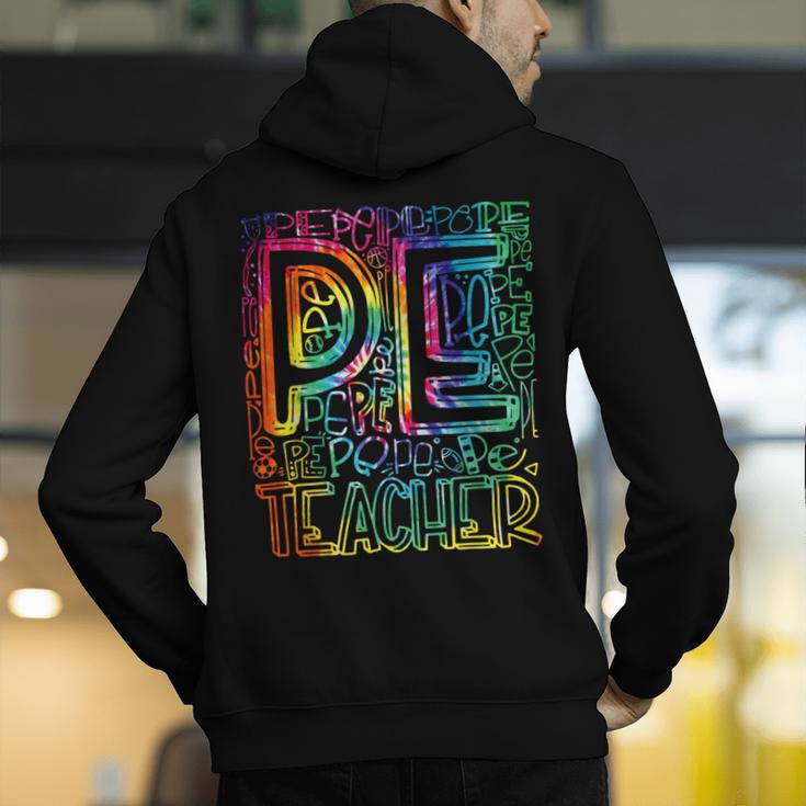 PE Teacher Phys Ed Tie Dye Physical Education Appreciation Men's Hoodie Back Print, Pe Teacher Hoodies, funny gift PE Teacher Phys Ed Tie Dye Physical Education Appreciation Men's Hoodie Back Print, Pe Teacher Hoodies, funny gift