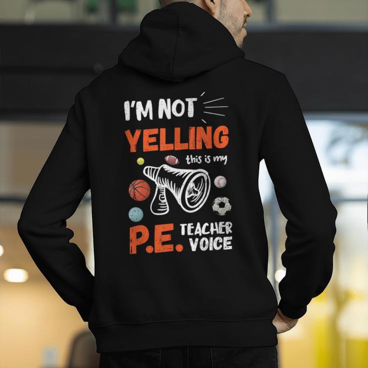 PE Teacher Voice PE Teacher School Fitness Class Men's Hoodie Back Print, Pe Teacher Hoodies, funny gift PE Teacher Voice PE Teacher School Fitness Class Men's Hoodie Back Print, Pe Teacher Hoodies, funny gift