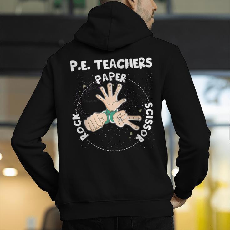 Physical Education PE Teacher Rock Paper Scissor Men's Hoodie Back Print, Pe Teacher Hoodies, funny gift Physical Education PE Teacher Rock Paper Scissor Men's Hoodie Back Print, Pe Teacher Hoodies, funny gift