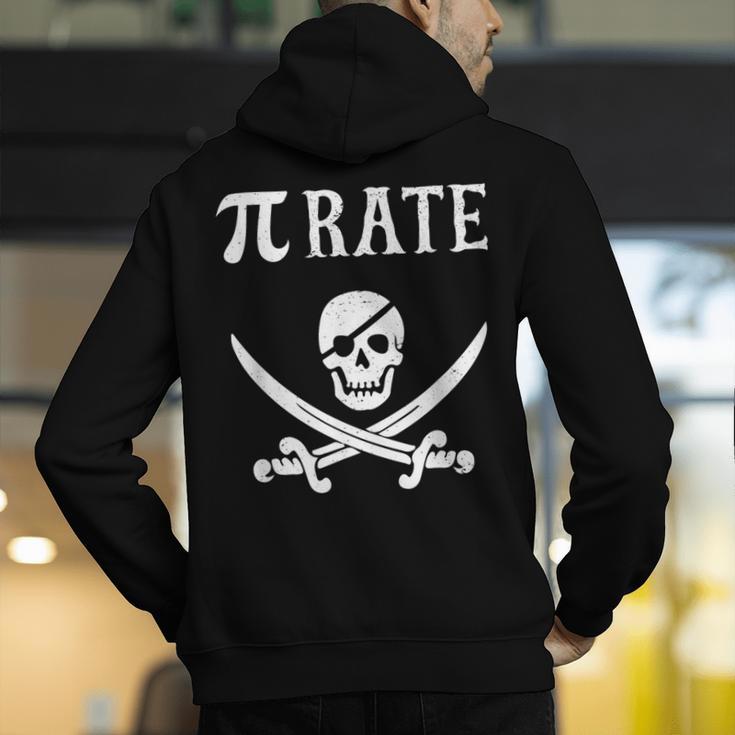 Pi Day Pi Rate Pirate For Teachers Men's Hoodie Back Print, funny gift Pi Day Pi Rate Pirate For Teachers Men's Hoodie Back Print, funny gift