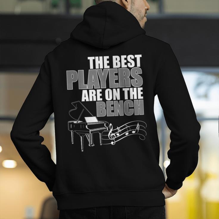 Piano Art For Men Women Pianist Piano Teacher Piano Player Men's Hoodie Back Print, funny gift