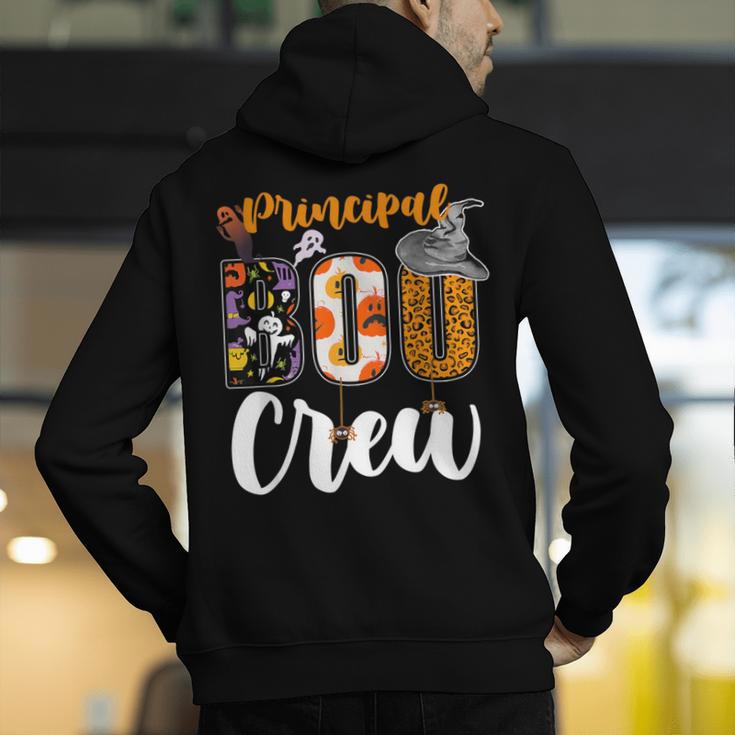 Principal Boo Crew Ghost Halloween Teachers School Matching Men's Hoodie Back Print, funny gift Principal Boo Crew Ghost Halloween Teachers School Matching Men's Hoodie Back Print, funny gift