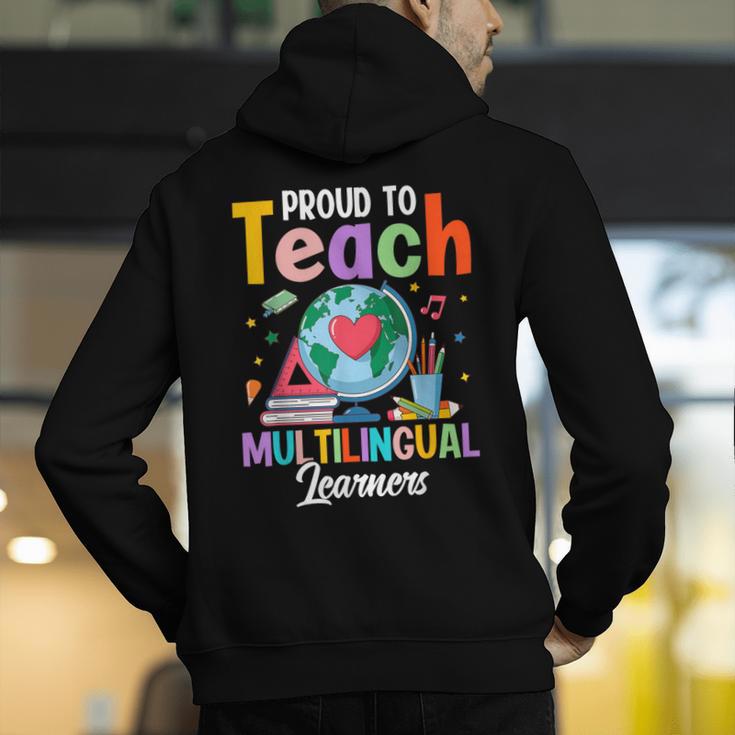 Proud To Teach Multilingual Learner ESL English Teacher Men's Hoodie Back Print, Esl Teacher Hoodies, English Teacher Hoodies, funny gift Proud To Teach Multilingual Learner ESL English Teacher Men's Hoodie Back Print, Esl Teacher Hoodies, English Teacher Hoodies, funny gift