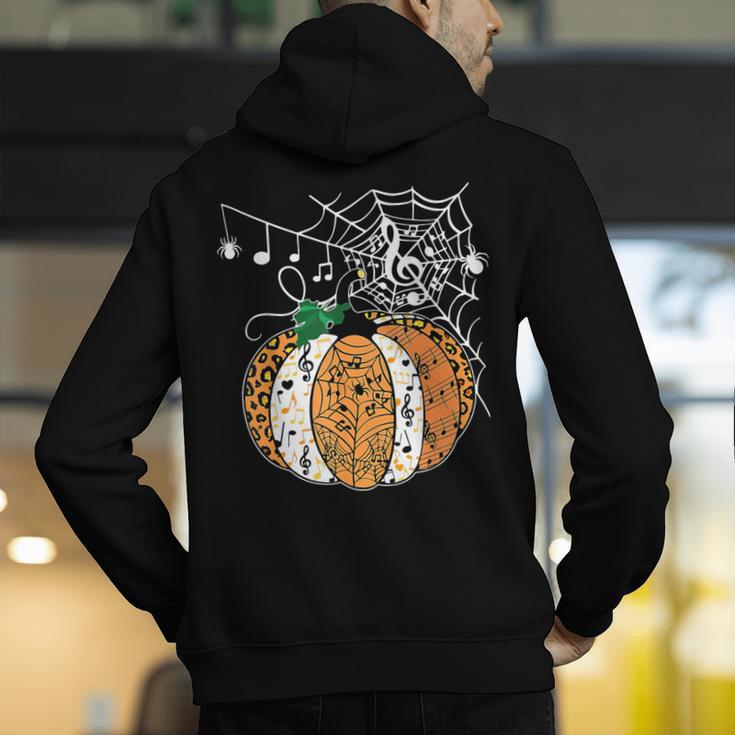 Pumpkin Music Teacher Halloween Fall Music Notes Autumn Men's Hoodie Back Print, funny gift Pumpkin Music Teacher Halloween Fall Music Notes Autumn Men's Hoodie Back Print, funny gift