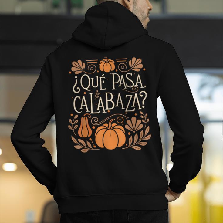 Que Pasa Calabaza Shirt Spanish Teacher Men's Hoodie Back Print, funny gift